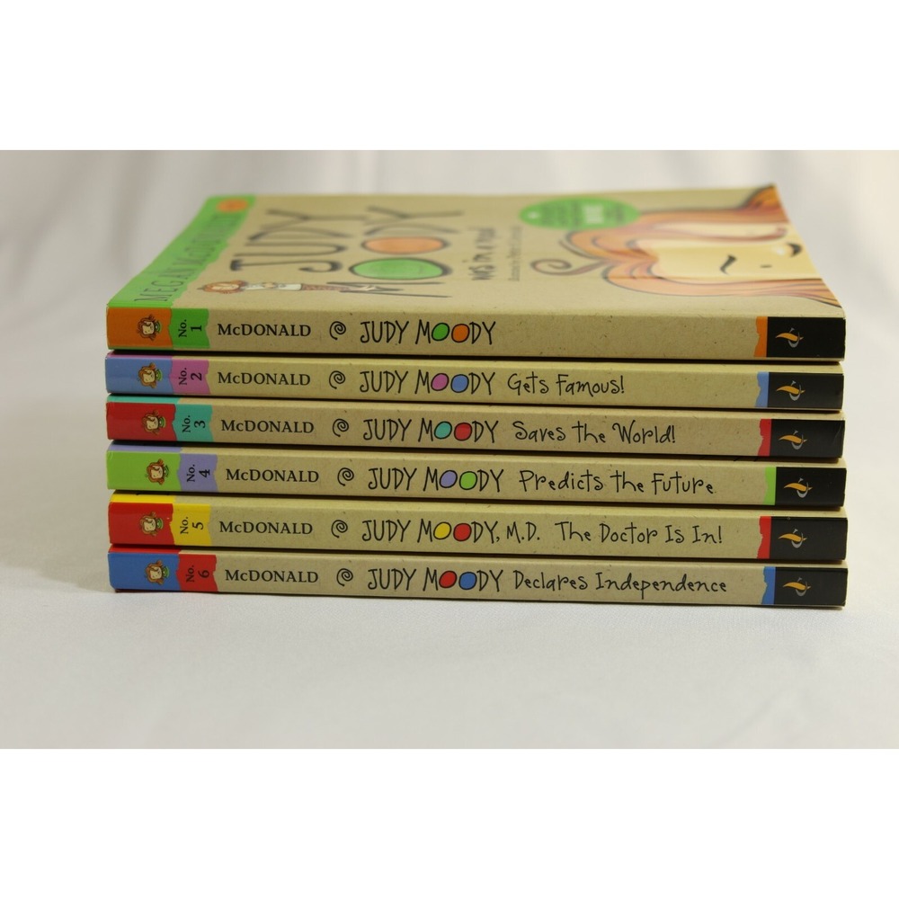 Judy Moody Books 1-6 Set Megan McDonald Peter H Reynolds Paperback Childrens Lot - Picture 2 of 4